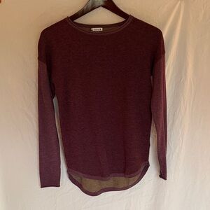 Smartwool Two-Tone Purple Merino Wool Sweater Size XS Crewneck